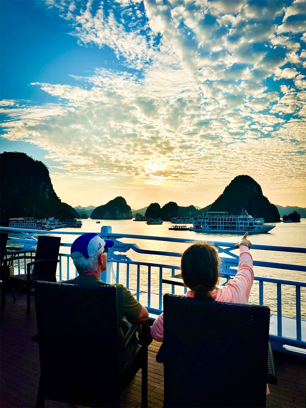 Experience traditional bay activities onboard